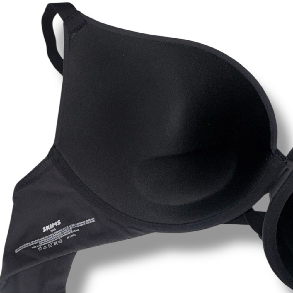 Skims Fits Everybody Push-Up Demi Bra, Onyx, 36DD underwire NWT - Picture 2 of 9